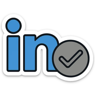 Change the badge color to grey, keep the checkmark and style the same, with no background. The style should remain consistent with the original images. sticker