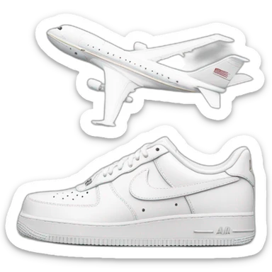 Air force one triple white sticker