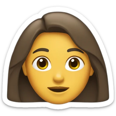 Chica saludando sticker