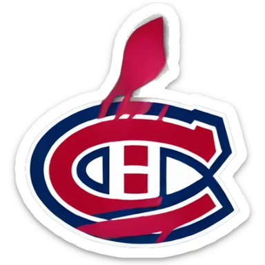 montreal canadiens logo with a W behind it sticker
