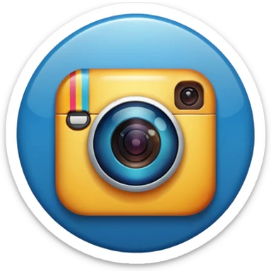A high-resolution 2D icon of an Instagram-style verified badge.  sticker