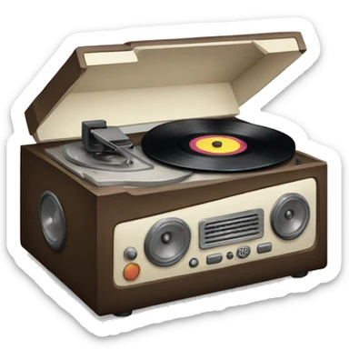 record player sticker