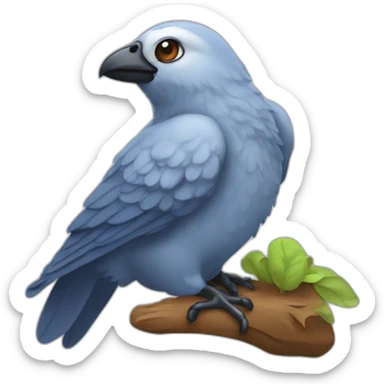 Oiseau fait caca sur un chauve sticker