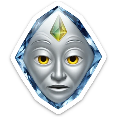 Spirit Guide Crystal talisman with silver sticker