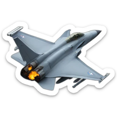 fighter jet crash sticker
