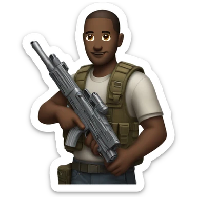 guy with r4-c gun sticker