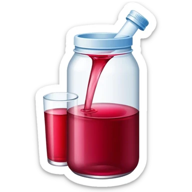 Cranberry juice bottle sticker