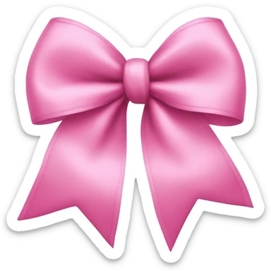 pink bow sticker
