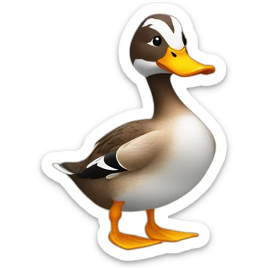 The famous Tiktoker Duck sticker