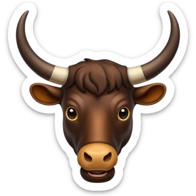 Buffalo horns. No face. sticker