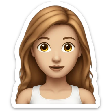 white-girl-with-long-brown-hair-wearing-crop-top sticker