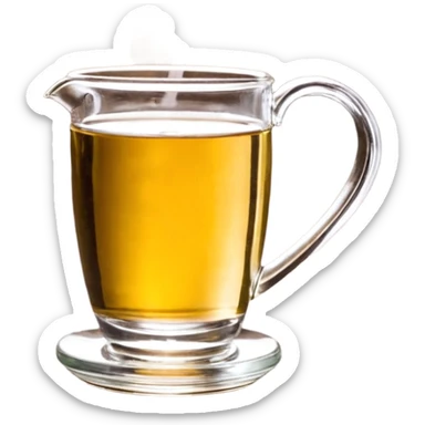 хрустальная чашка с чаем sticker