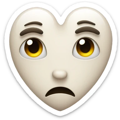 one broken heart with a tear sticker