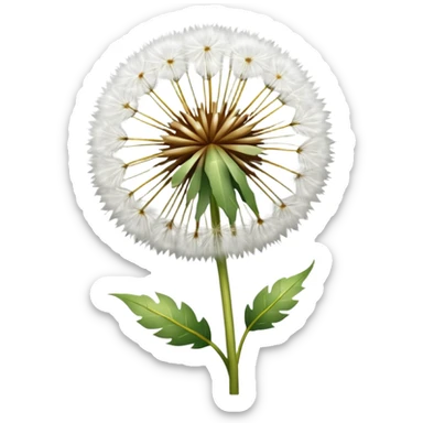 Dandelion flower emoji in white colour looks aesthetic edit better different styles types  sticker