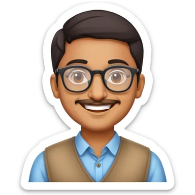 make an indian nerd emoji sticker