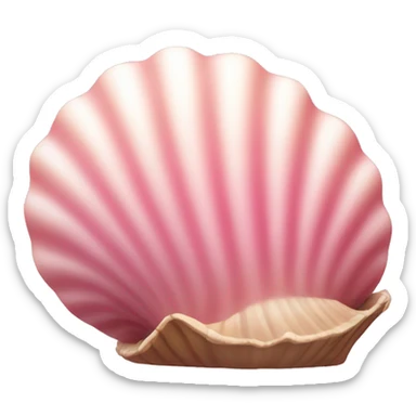 pink shell  sticker