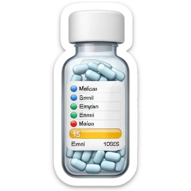 Medication label sticker