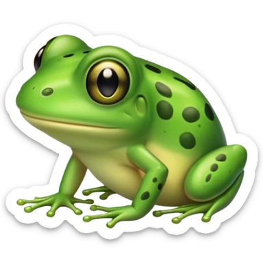 Cute tiny frog  sticker