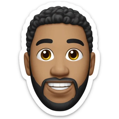 An emoji that looks like Anthony Davis in a mavericks jersey with the number 3 sticker