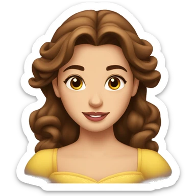 belle from beauty and the beast  sticker