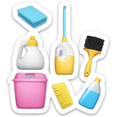 aesthetic cleaning supplie sticker