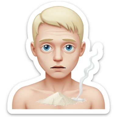 Cocaine addict sticker