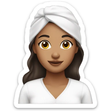 skin care girl brunette  sticker