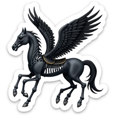 thestral: Winged horses visible only to those who have witnessed death and understand its significance. sticker