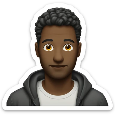 casual indoor portrait of man sticker