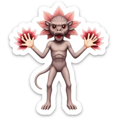 Demogorgon from stranger things sticker