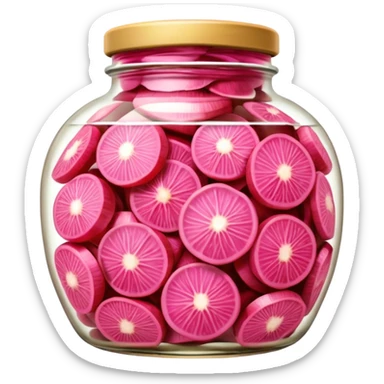 Pink Pickled ginger for sushi sticker