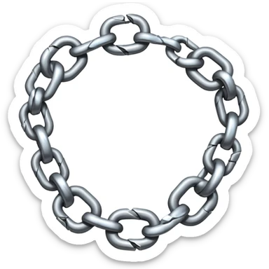 broken chain sticker
