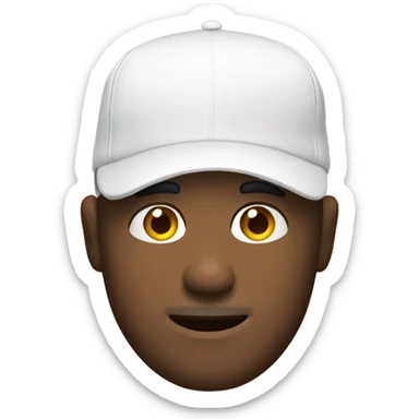 White Salesman with a sports cap sticker