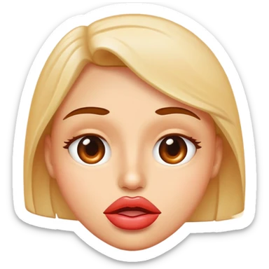 thirsty face sticker