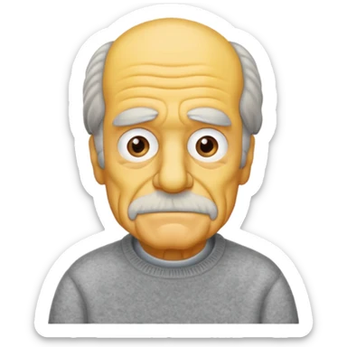 the simpsons, grandpa abe . sticker