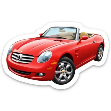 voiture decapotable sticker