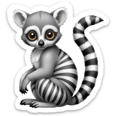 Ring tailed lemur emoji sticker