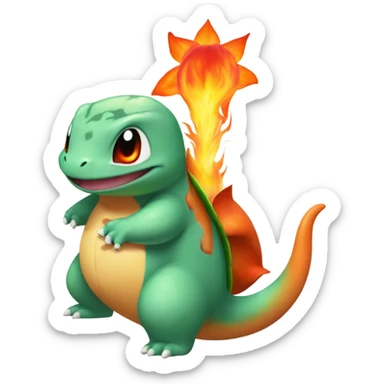 Charmander bulbasur  sticker