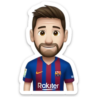 messi saying goodbye. sticker