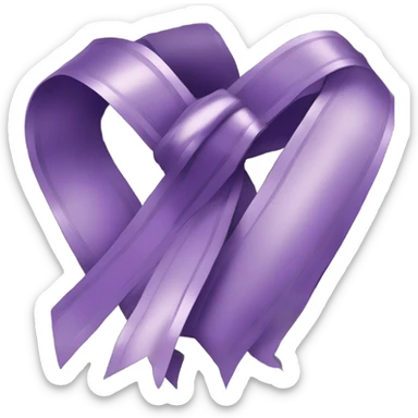 purple ribbon wrapped in money sticker