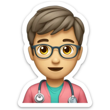 Enfant qui prend un médicament sticker