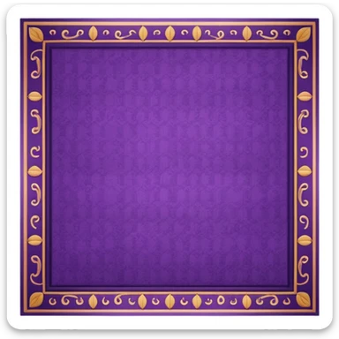 traditional patterned purple carpet sticker