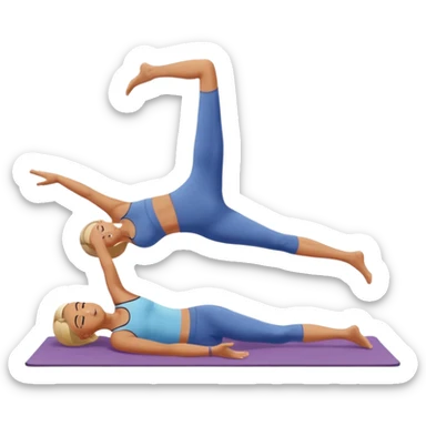 pilates on the mat sticker