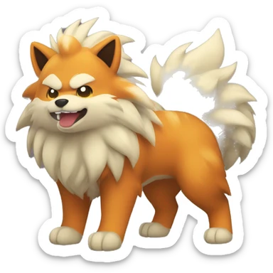 chubii arcanine  sticker