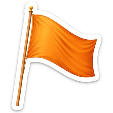 Orange flag emoji sticker