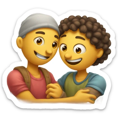 hugs and kisses sticker