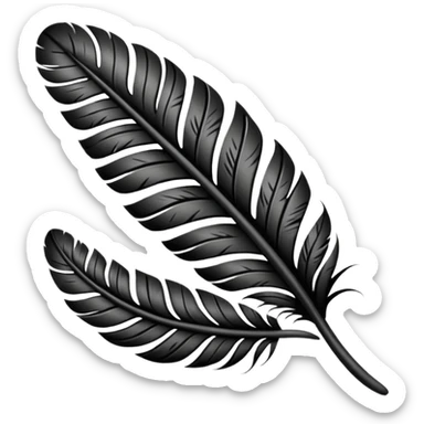 Feather Maori pattern sticker