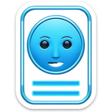 RFID signal sensor iphone style emoji no face...  sticker