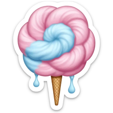 cotton candy sticker