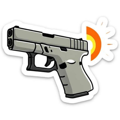 Glock with a beam  sticker